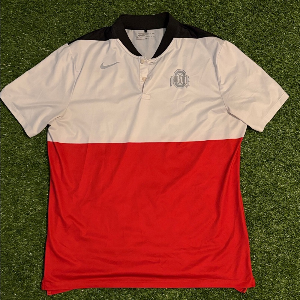 Nike Men's Ohio State golf blade collar Polo Shirt